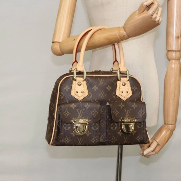 LOUIS VUITTON Monogram Manhattan PM Hand Bag M40026 LV Auth FF5979SAV - Picture 3 of 16